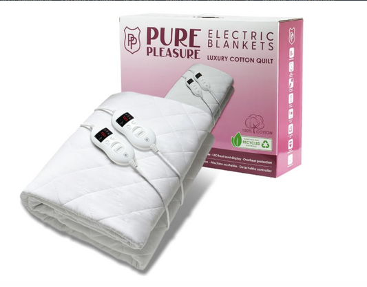 PURE PLEASURE Queen | Cotton Quilt | Fitted Electric Blanket